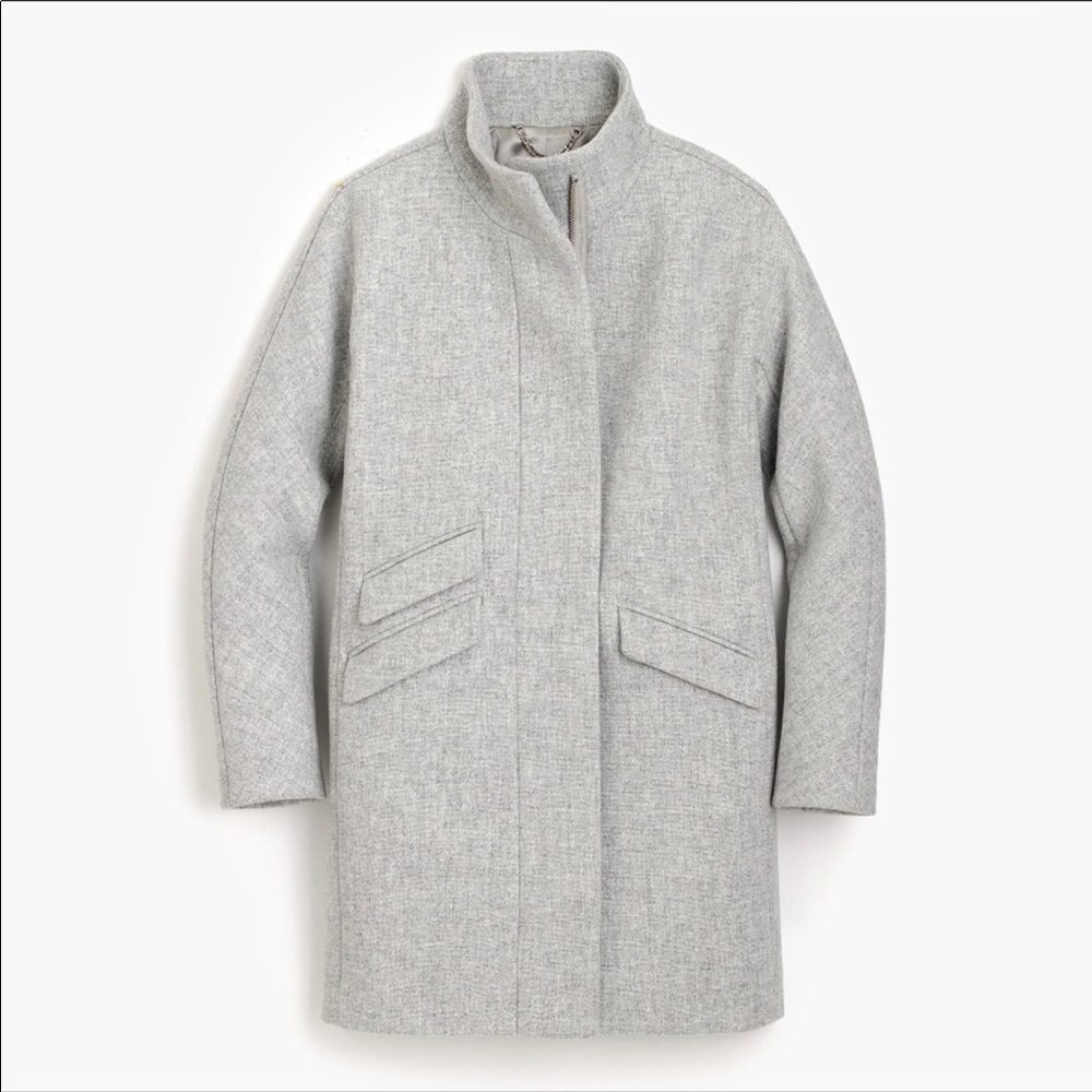 J. Crew Cocoon Coat in Italian Stadium Cloth Wool